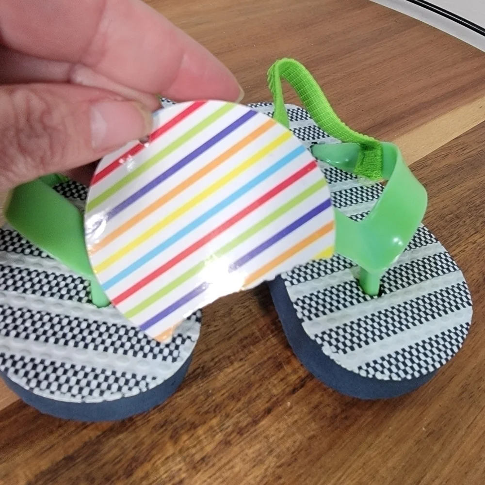 Wippette Blue and green Baby sandals pool beach Size XS